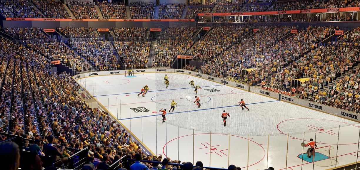 Bridgestone Arena - Section 109 All Inclusive Zone Seat View