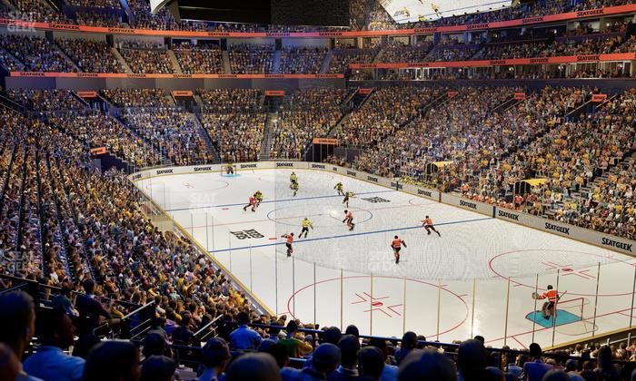 Bridgestone Arena - Section 109 All Inclusive Zone Seat View