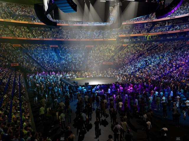 Official view from Section 109 at Bridgestone Arena