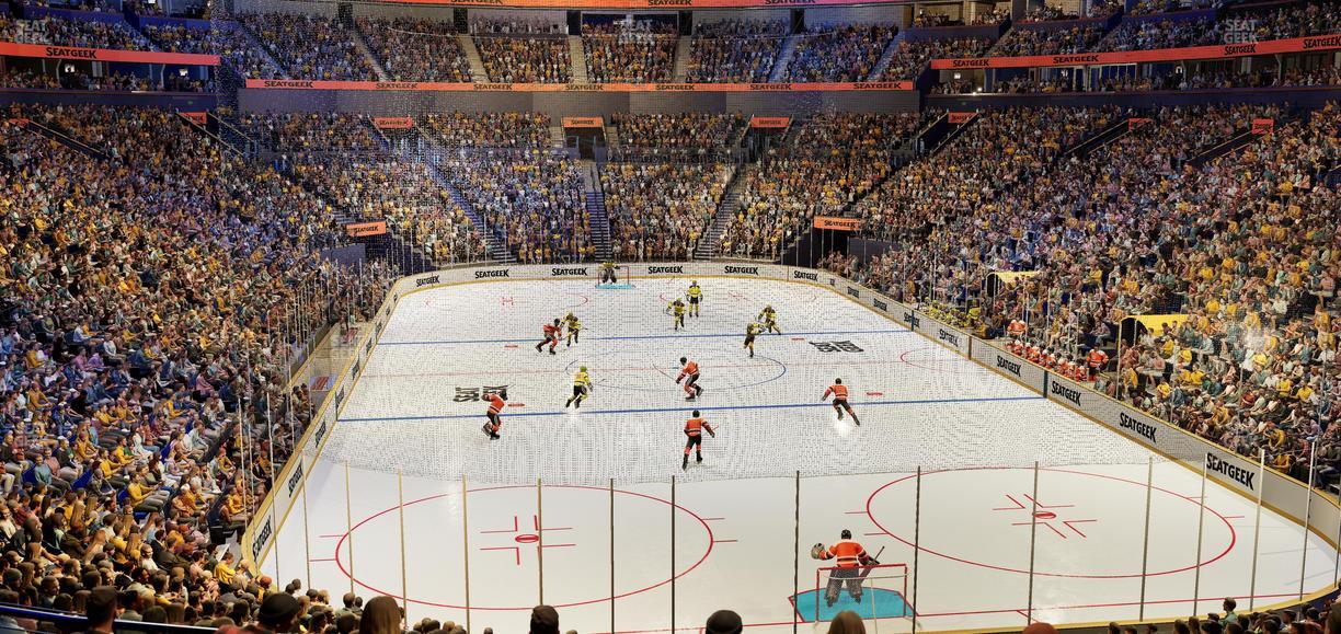 Bridgestone Arena - Section 110 All Inclusive Zone Seat View