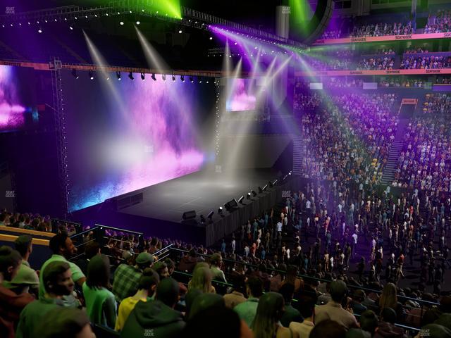 Bridgestone Arena - Section 115 Seat View