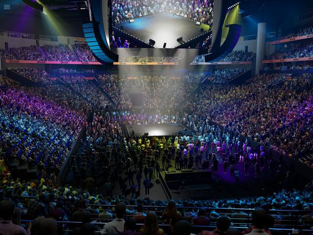 Bridgestone Arena - Section 120 Seat View