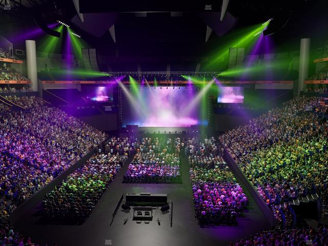 Bridgestone Arena - Section 201 Seat View