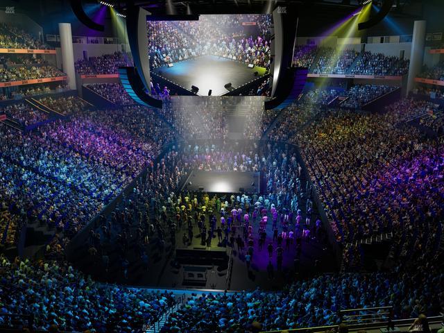 Bridgestone Arena - Section 201 Seat View