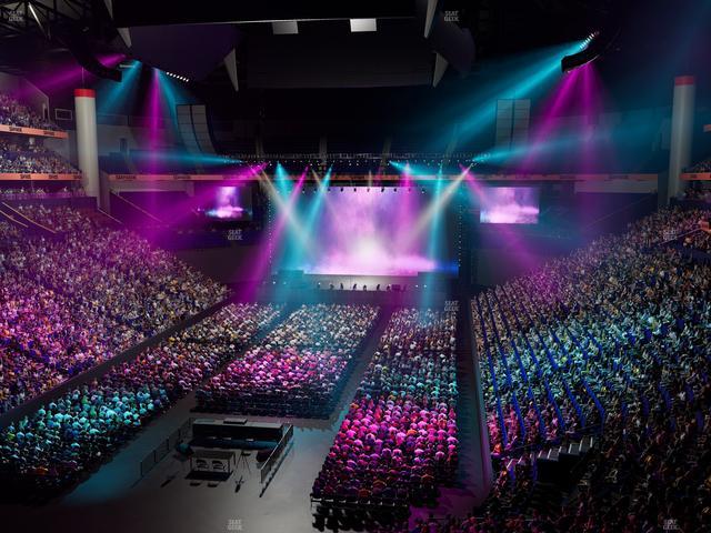 Bridgestone Arena - Section 202 Seat View