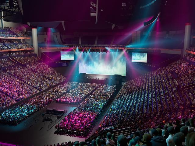 Bridgestone Arena - Section 203 Seat View Bridgestone Arena - Section 203 Seat View