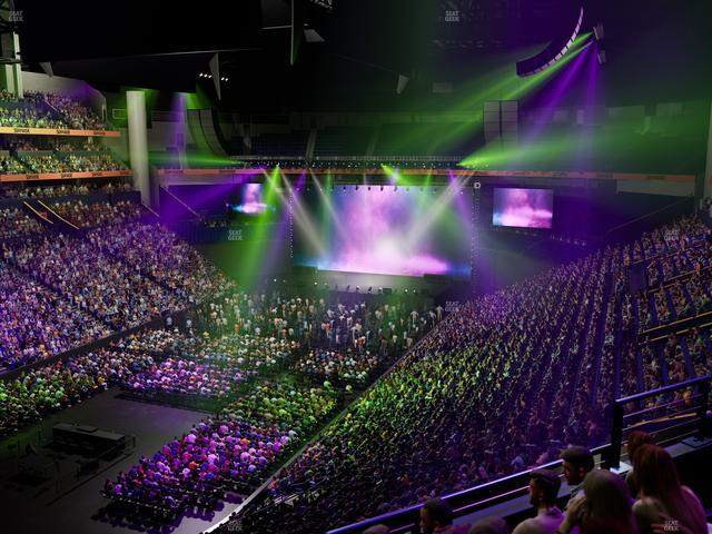 Bridgestone Arena - Section 204 Seat View