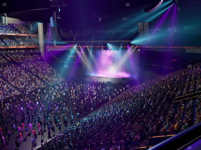 Bridgestone Arena - Section 205 Seat View