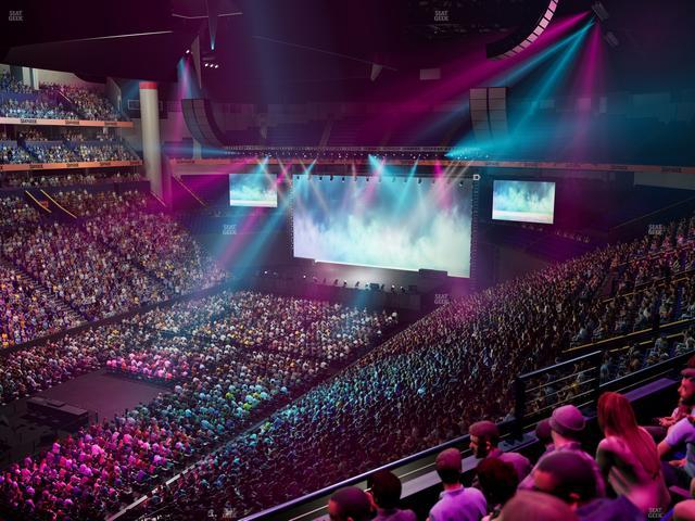 Bridgestone Arena - Section 205 Seat View Bridgestone Arena - Section 205 Seat View