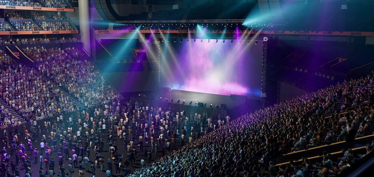 Bridgestone Arena - Section 206 Seat View