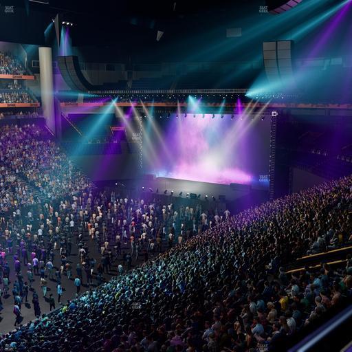 Bridgestone Arena - Section 206 Seat View