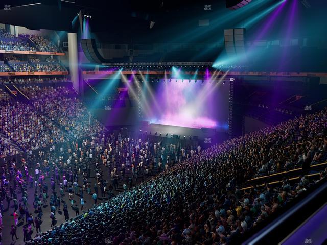 Bridgestone Arena - Section 206 Seat View