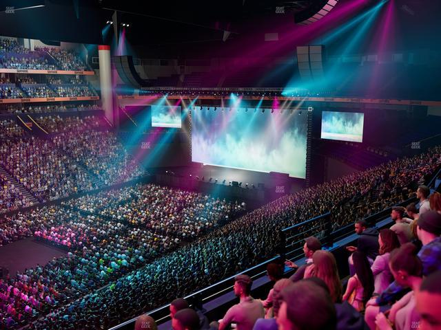 Bridgestone Arena - Section 206 Seat View Bridgestone Arena - Section 206 Seat View