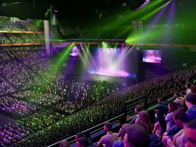 Bridgestone Arena - Section 206 Seat View