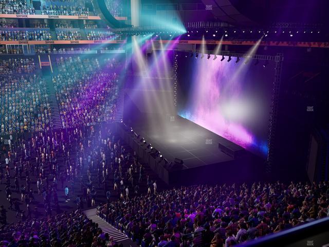 Bridgestone Arena - Section 210 Seat View