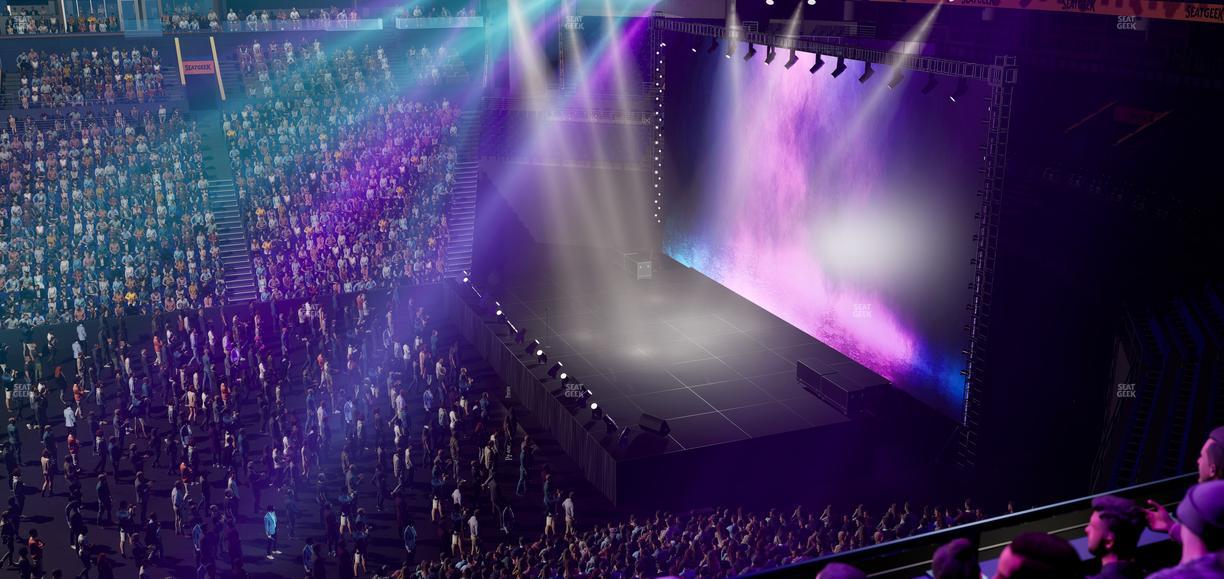 Bridgestone Arena - Section 210 Seat View