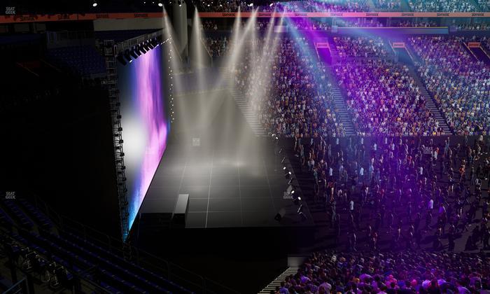 Bridgestone Arena - Section 213 Seat View