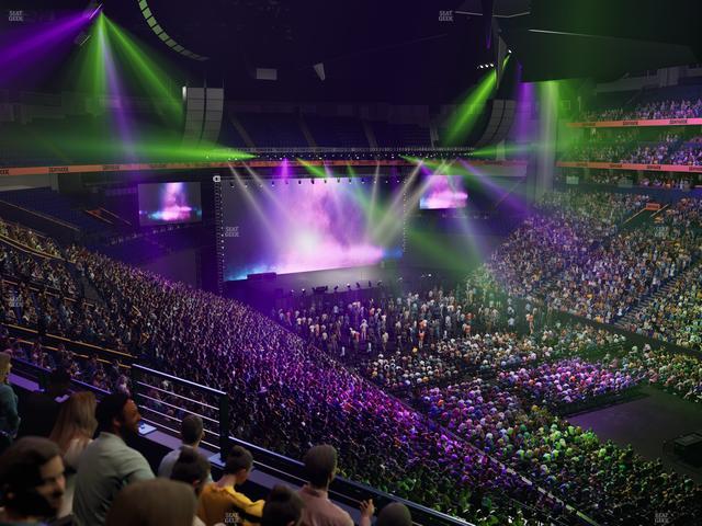Bridgestone Arena - Section 220 Seat View