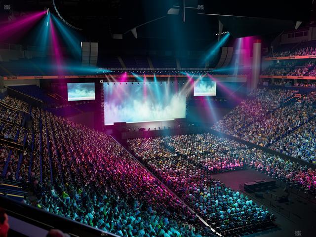 Bridgestone Arena - Section 221 Seat View Bridgestone Arena - Section 221 Seat View