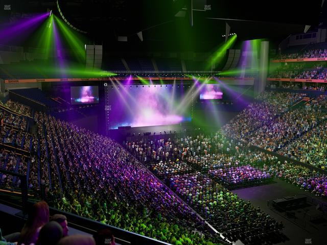 Bridgestone Arena - Section 221 Seat View