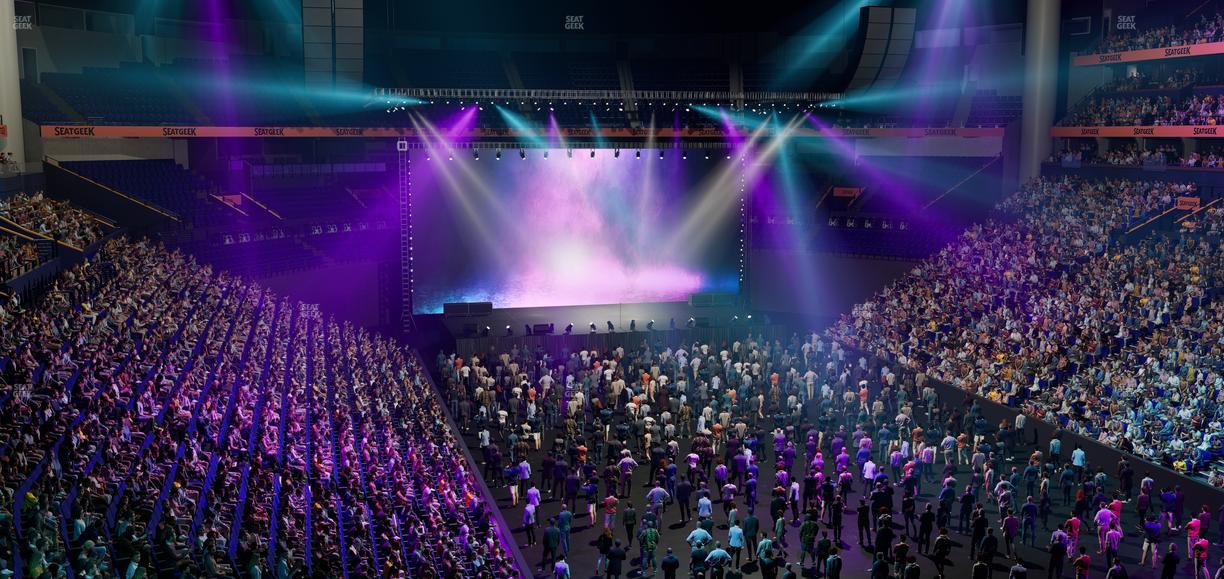 Bridgestone Arena - Section 222 Seat View