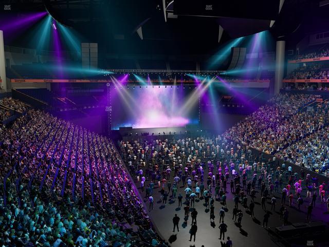 Bridgestone Arena - Section 222 Seat View