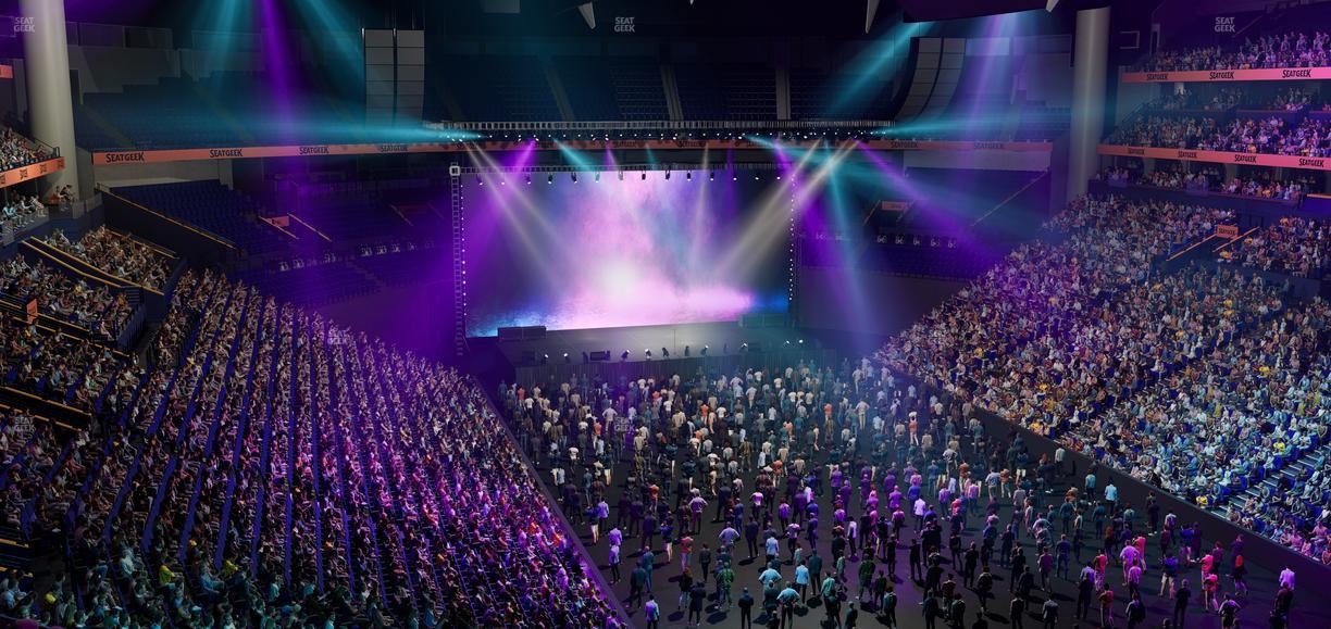 Bridgestone Arena - Section 222 Seat View