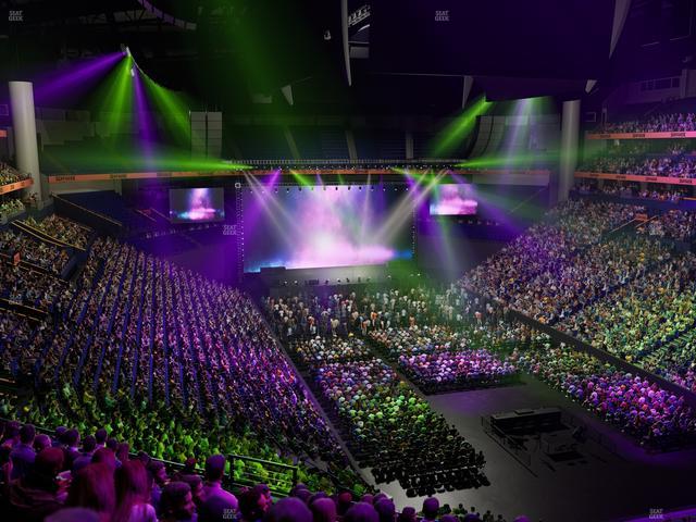 Bridgestone Arena - Section 222 Seat View