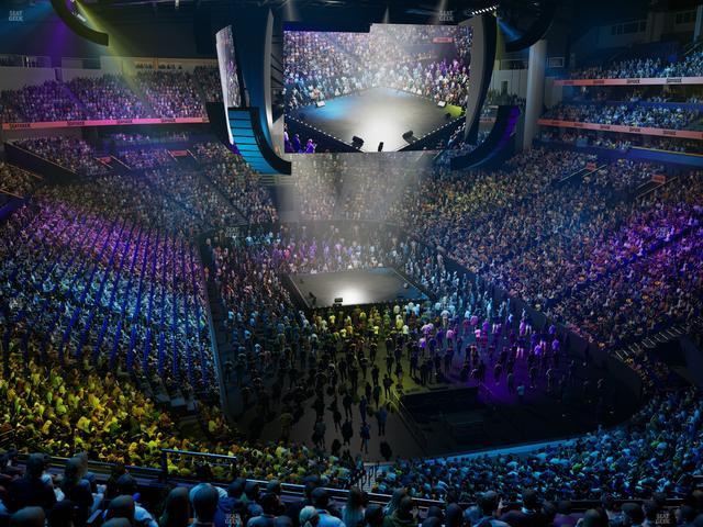 Bridgestone Arena - Section 223 Seat View