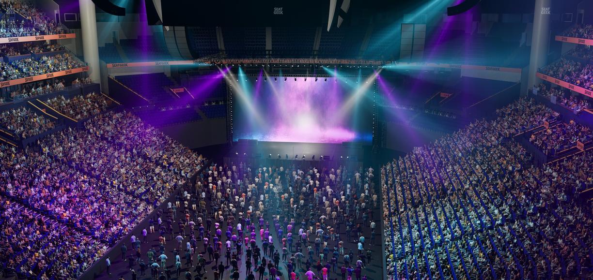 Bridgestone Arena - Section 302 Sro Seat View