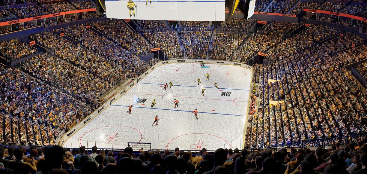 Bridgestone Arena - Section 319 Sro Seat View