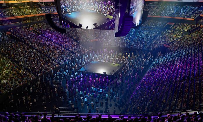 Bridgestone Arena - Section 320 Seat View