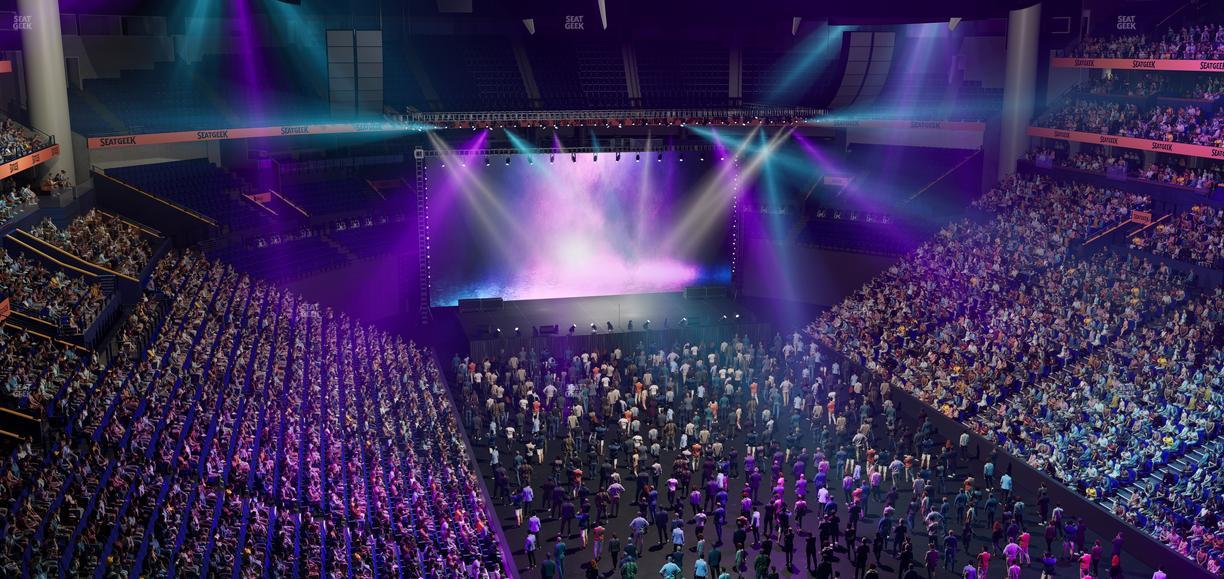 Bridgestone Arena - Section 332 Seat View