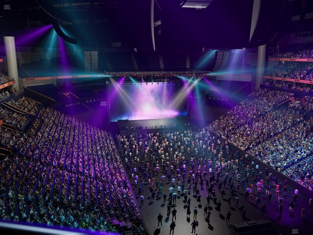 Bridgestone Arena - Section 332 Seat View