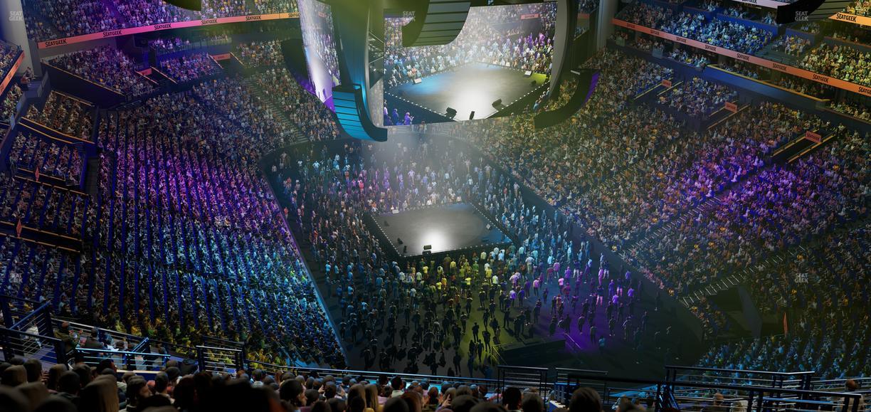 Bridgestone Arena - Section 332 Seat View