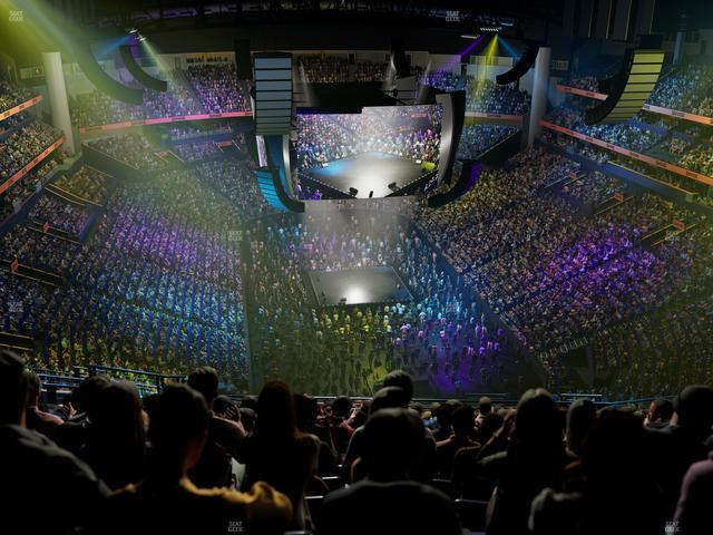 Bridgestone Arena - Section 333 Seat View