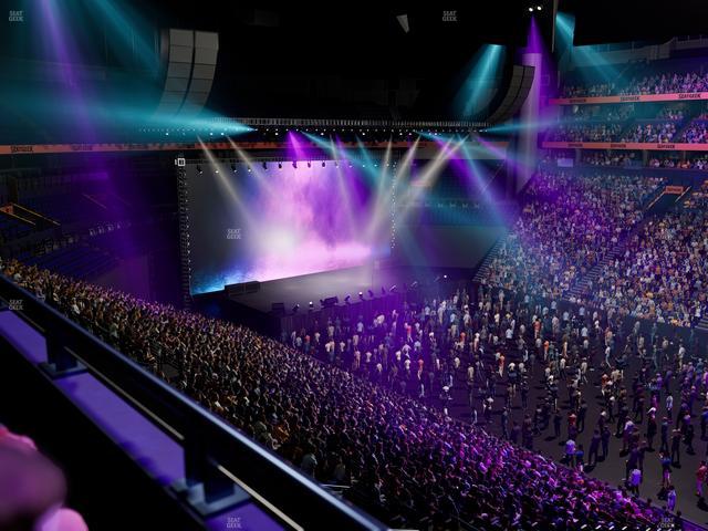 Bridgestone Arena - Section Club 218 Seat View