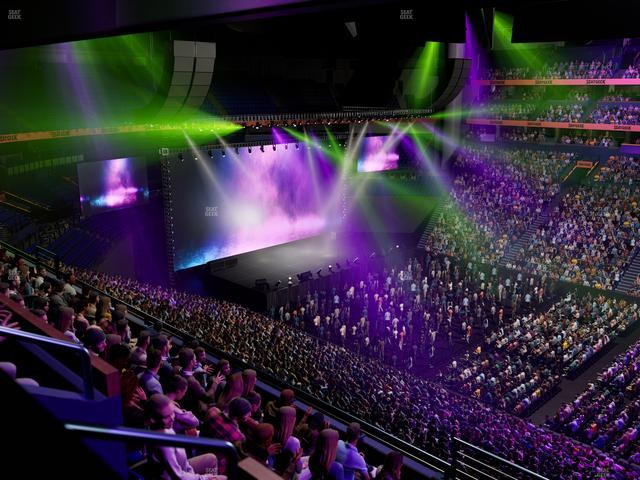 Bridgestone Arena - Section Club 218 Seat View