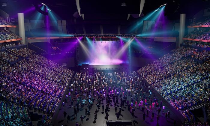 Bridgestone Arena - Section Club 224 Seat View