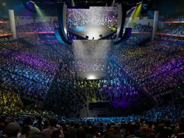 Bridgestone Arena - Section Club 224 Seat View