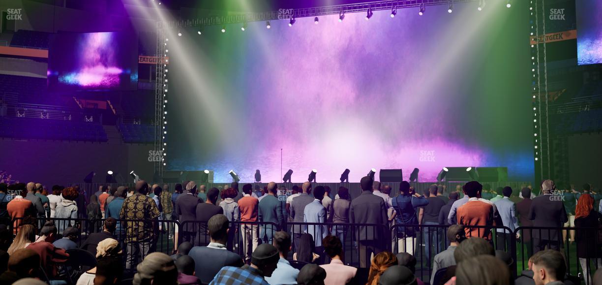 Bridgestone Arena - Section Floor 1 Seat View