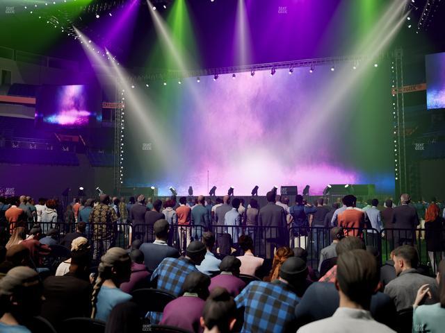 Bridgestone Arena - Section Floor 1 Seat View