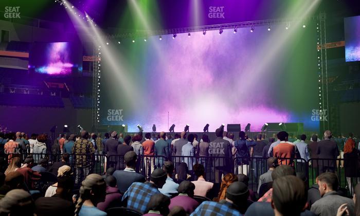 Bridgestone Arena - Section Floor 1 Seat View