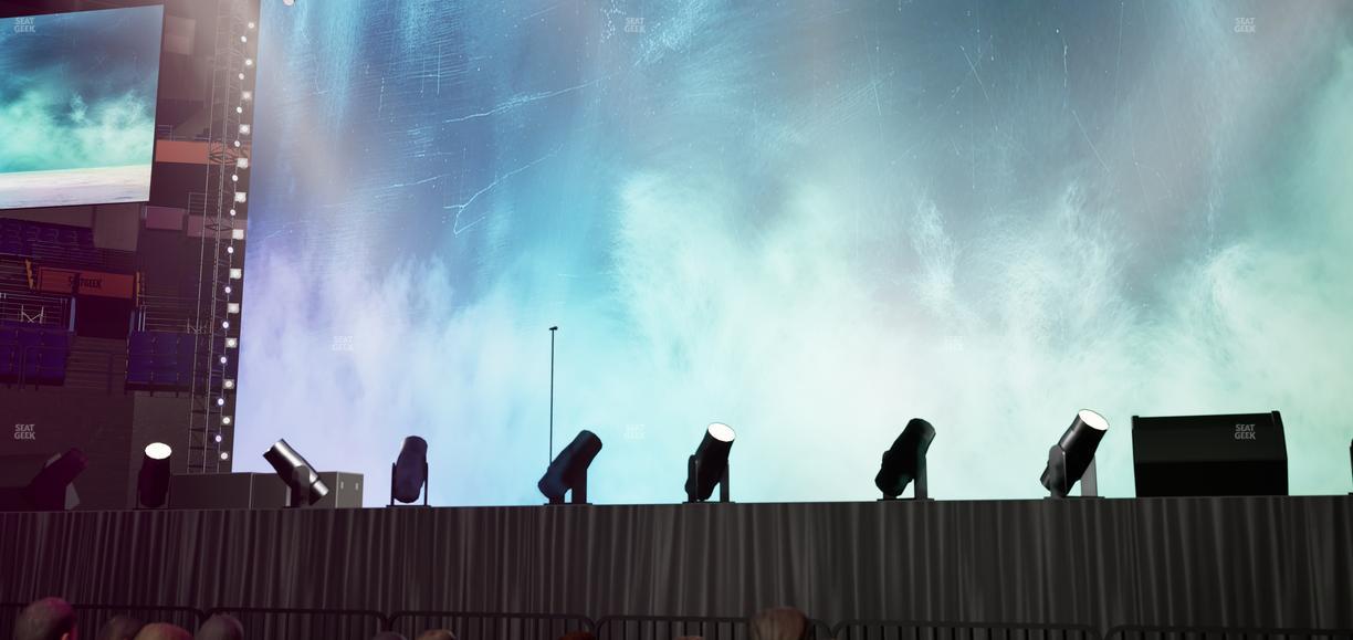 Bridgestone Arena - Section Floor 1 Seat View