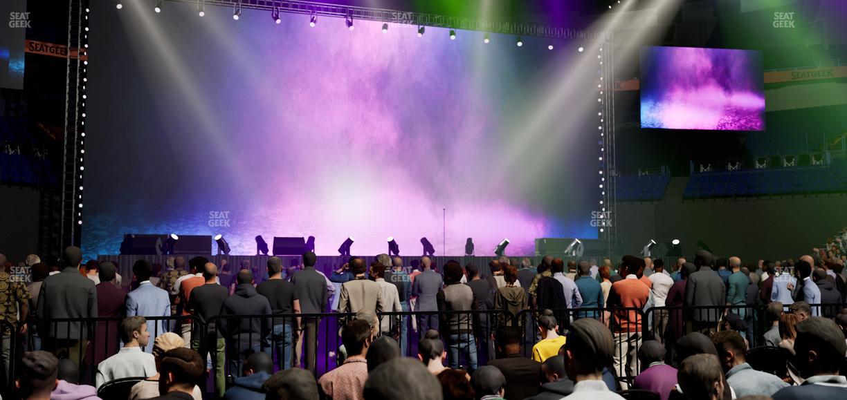 Bridgestone Arena - Section Floor 3 Seat View