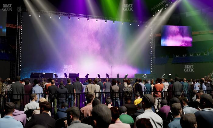 Bridgestone Arena - Section Floor 3 Seat View