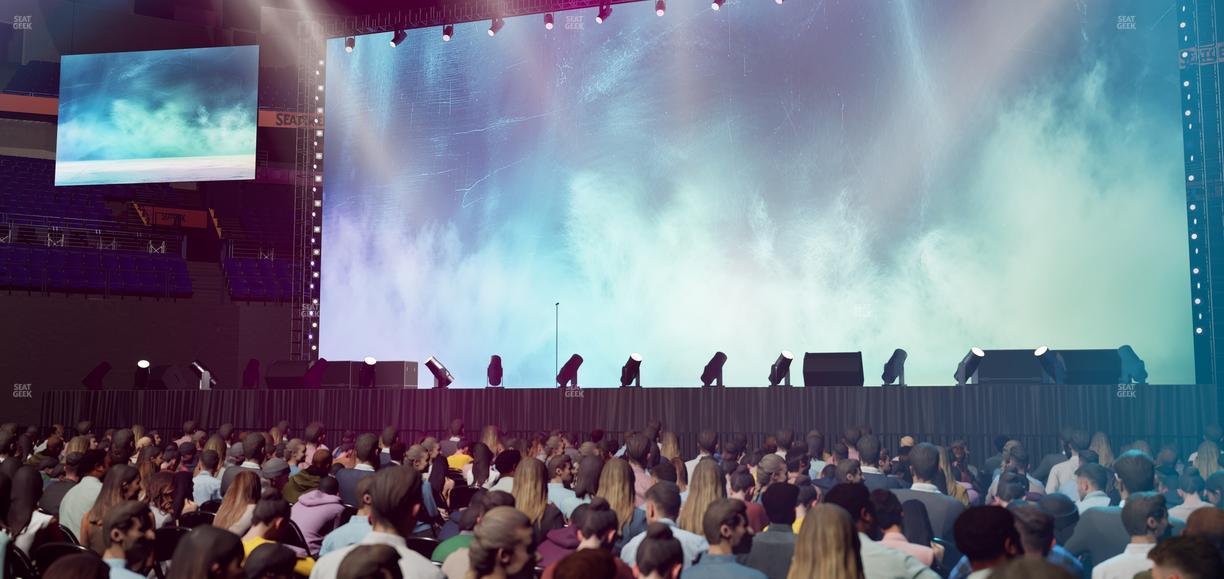 Bridgestone Arena - Section Floor 3 Seat View