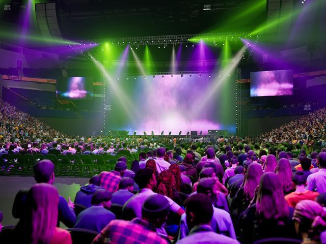 Bridgestone Arena - Section Floor 4 Seat View