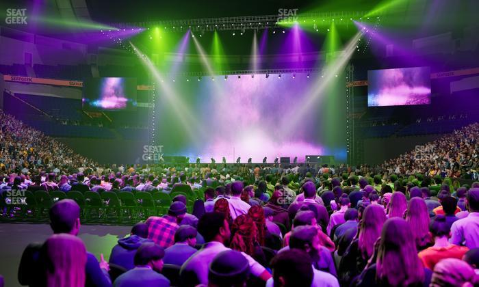 Bridgestone Arena - Section Floor 4 Seat View