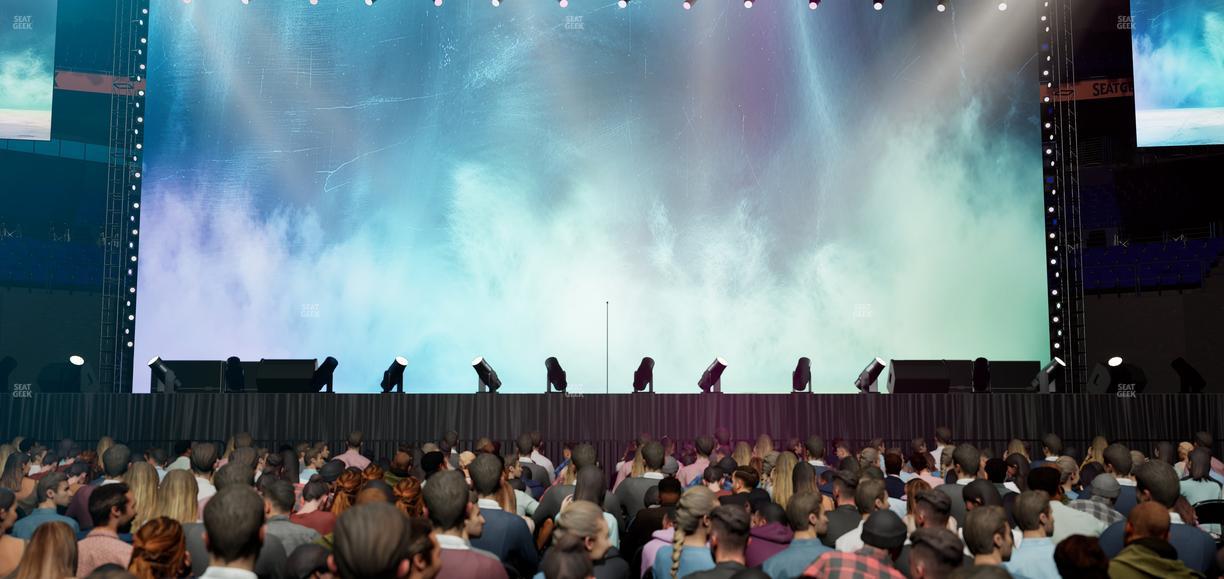 Bridgestone Arena - Section Floor 4 Seat View